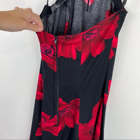 Vintage Y2K Floral Mini Dress Halter Neck Open Back Sz XS/S - Picture 7 of 11